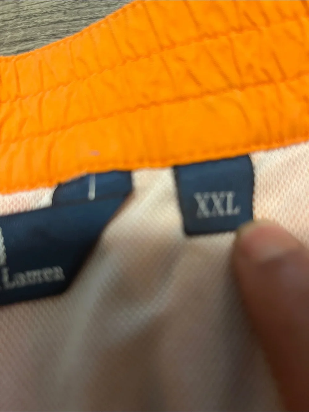 Polo by Ralph Lauren Orange Shark Embroidered Swim Shorts